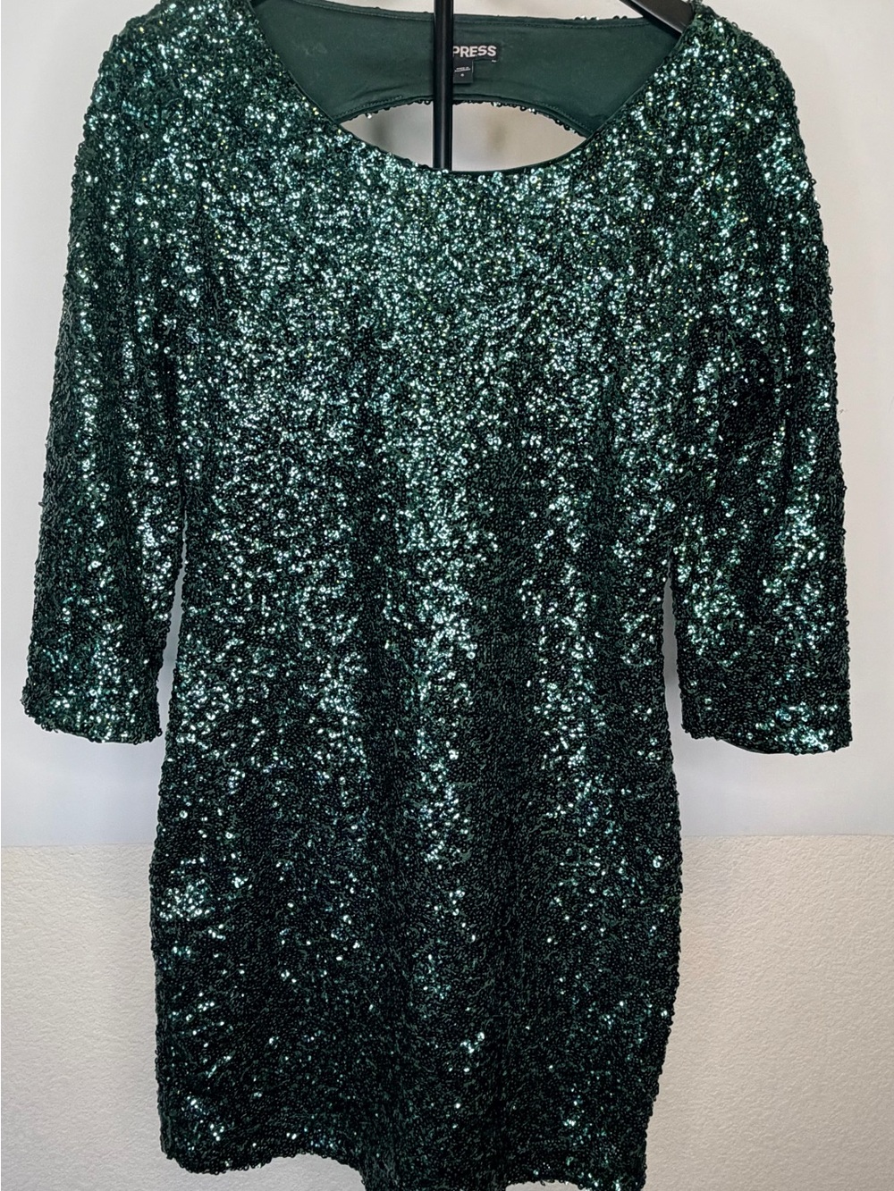Express Women’s Emerald Sequin Dress!